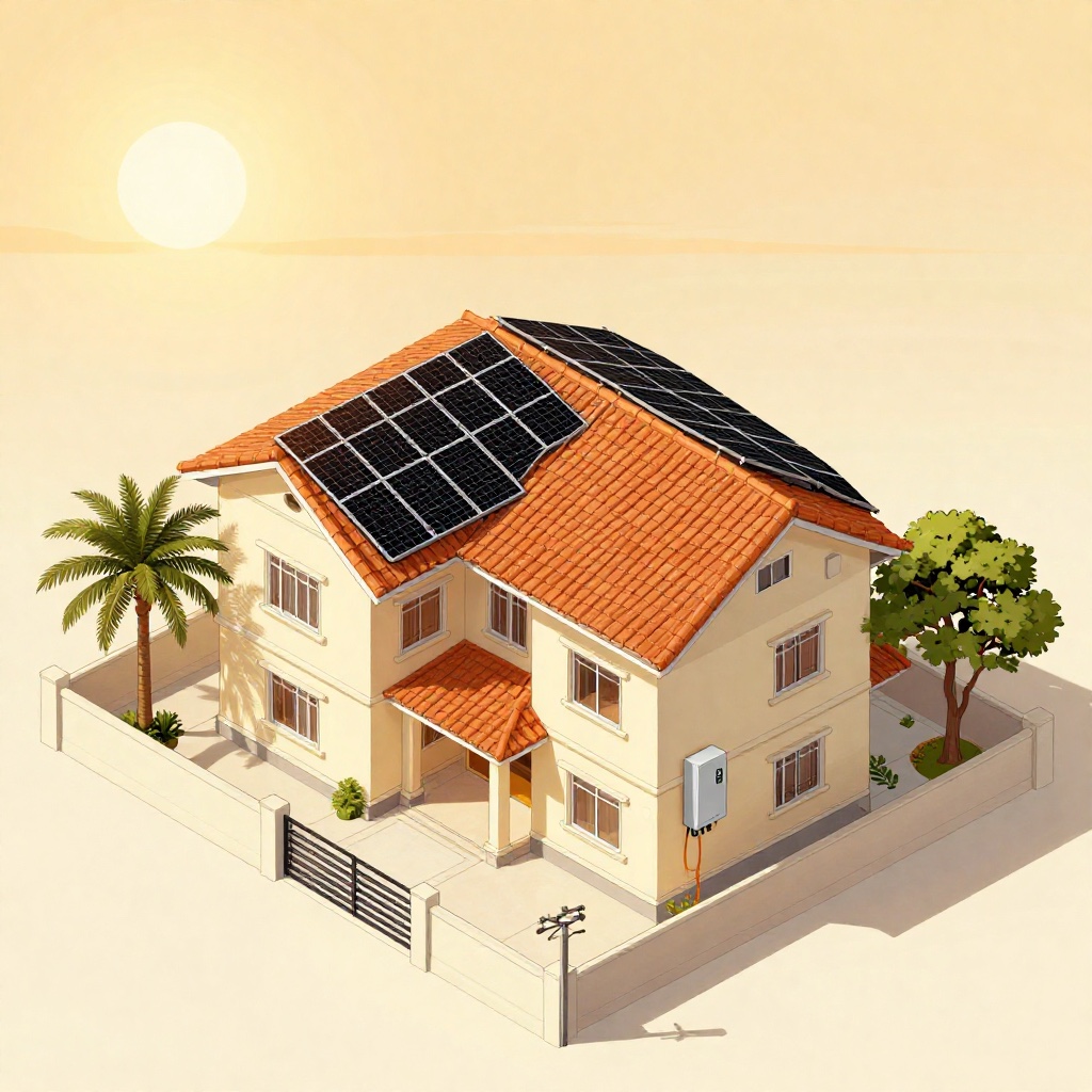 ARAW Max — large Filipino family two-storey home with rooftop solar